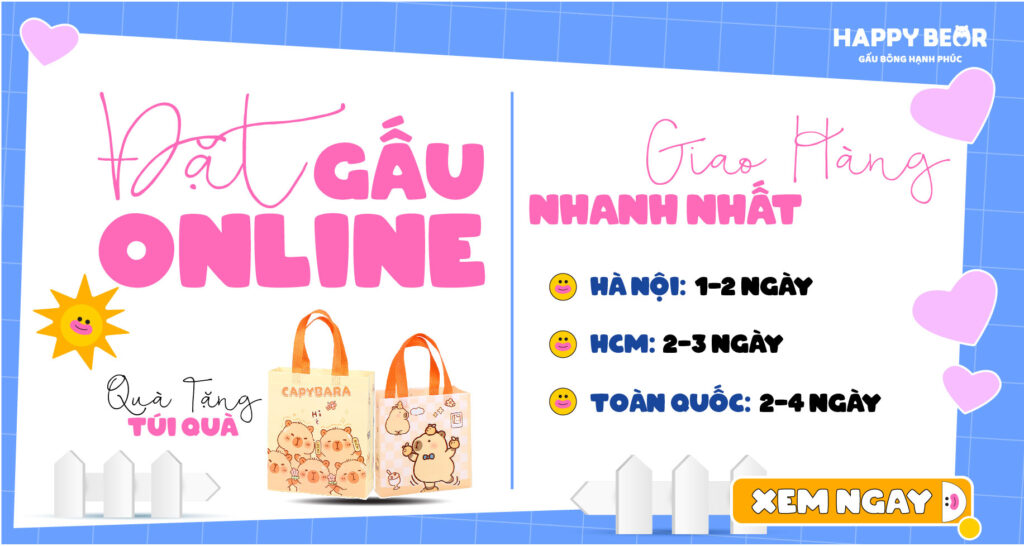 gấu bông hạnh phúc