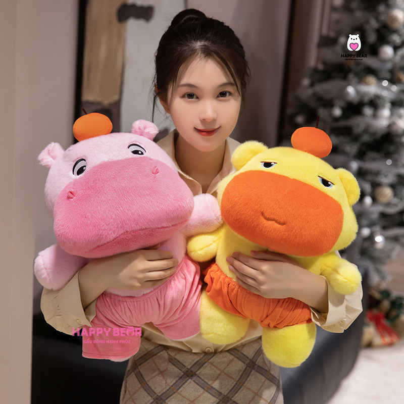 Top 3 Gấu Bông Capybara Hà Nội Được Giới Trẻ Săn Đón Nhất 2025 - HAPPY BEAR 3 Gấu Bông Capybara Lulu Doll Dễ Thương HAPPY BEAR size 60CM