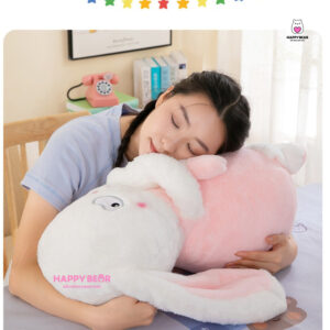 Gấu Bông Thỏ Tai Dài Mắt Lườm HAPPY BEAR 60CM