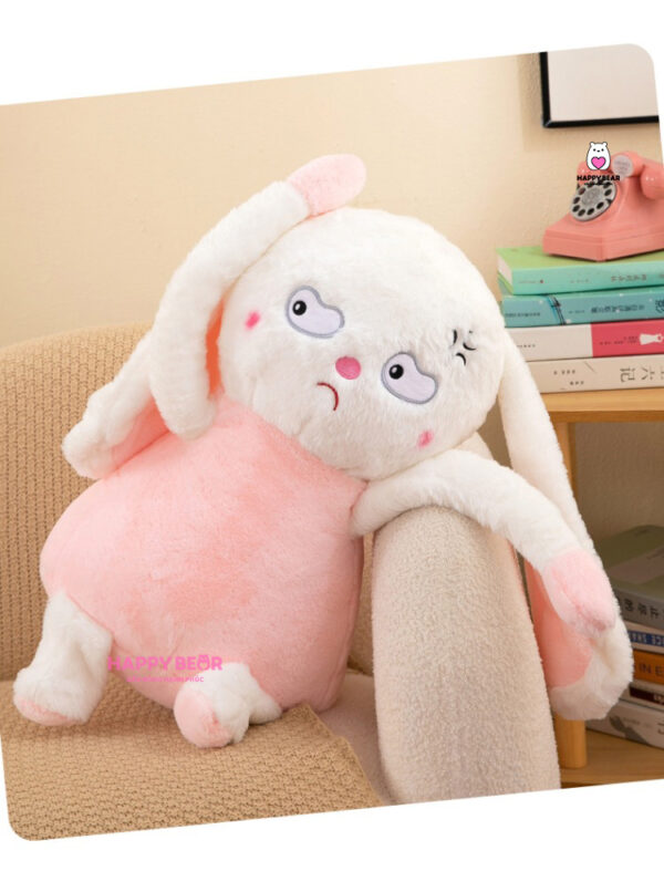 Gấu Bông Thỏ Tai Dài Mắt Lườm HAPPY BEAR 60CM