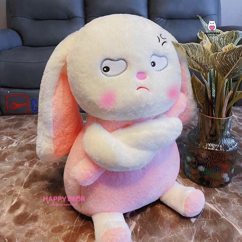 Gấu Bông Thỏ Mắt Lườm HP131 - HAPPY BEAR 26 Gấu Bông Thỏ Tai Dài Mắt Lườm HAPPY BEAR 60CM