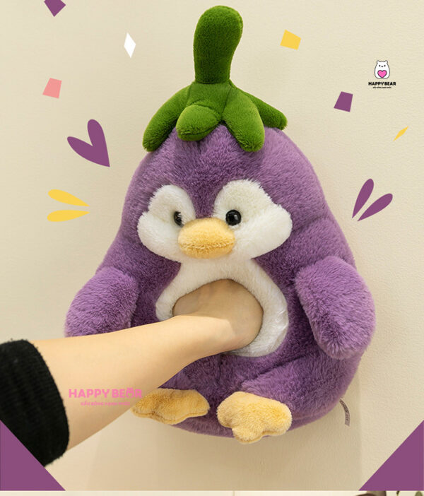 Gấu Bông Chim Cánh Cụt Cà Tím HP76 HAPPY BEAR