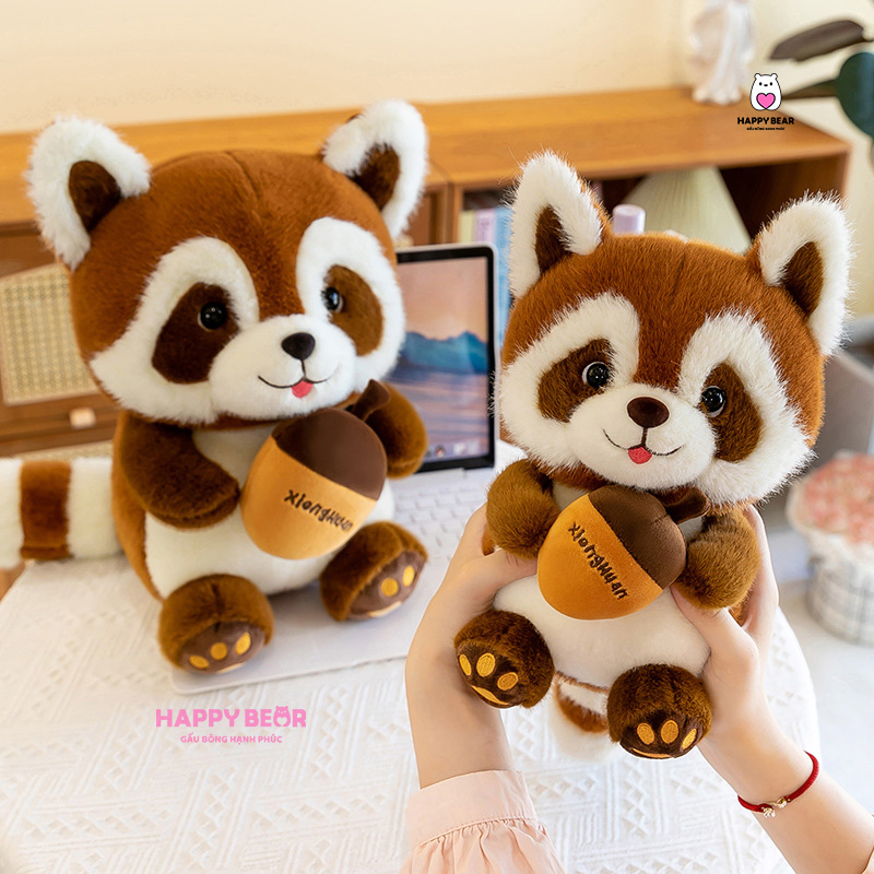 Gấu Bông Chồn Ôm Bình HP112 - HAPPY BEAR 17 Gấu bông chồn ôm bình đuôi dài happy bear 60cm