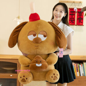 Gấu bông cún nâu dễ thương HAPPY BEAR size 60CM