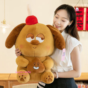 Gấu bông cún nâu dễ thương HAPPY BEAR size 60CM
