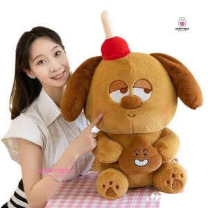 Gấu bông cún nâu dễ thương HAPPY BEAR size 60CM