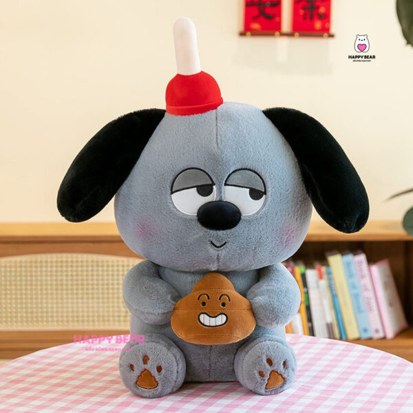 Gấu bông cún xám dễ thương HAPPY BEAR size 60CM