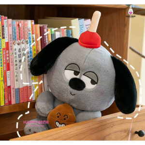 Gấu bông cún xám dễ thương HAPPY BEAR size 60CM