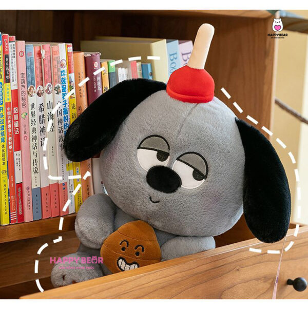 Gấu bông cún xám dễ thương HAPPY BEAR size 60CM