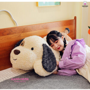 Gối Ôm Cún Lông Xù Dễ Thương HAPPY BEAR size 60CM