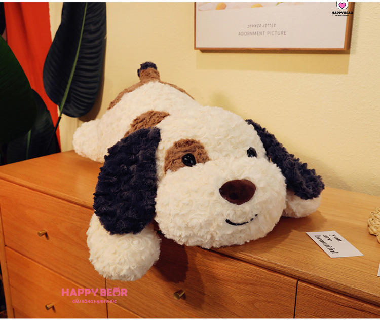 Gối Ôm Cún Lông Xù HP136 - HAPPY BEAR 32 Gối Ôm Cún Lông Xù Dễ Thương HAPPY BEAR size 60CM