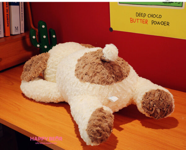 Gối Ôm Cún Lông Xù Dễ Thương HAPPY BEAR size 60CM