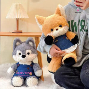Gấu bông sói mặc yếm happy bear