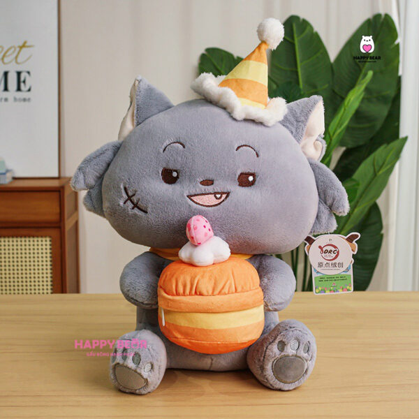 Gấu bông cừu dễ thương sinh nhật HAPPY BEAR size 60CM