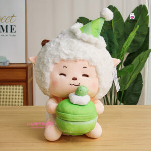 Gấu bông cừu dễ thương sinh nhật HAPPY BEAR size 60CM