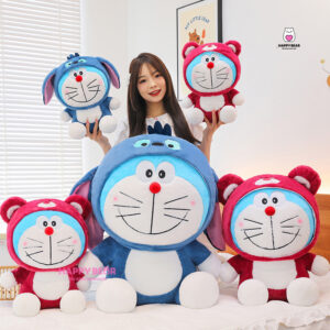 Gấu Bông Doreamon Cosplay Lotso Dâu Và Stick HAPPY BEAR size 60CM
