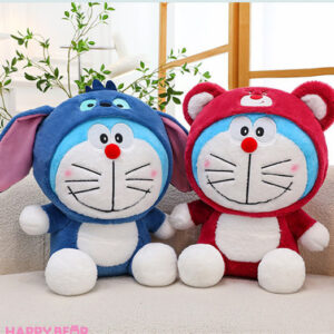 Gấu Bông Doreamon Cosplay Lotso Dâu Và Stick HAPPY BEAR size 60CM