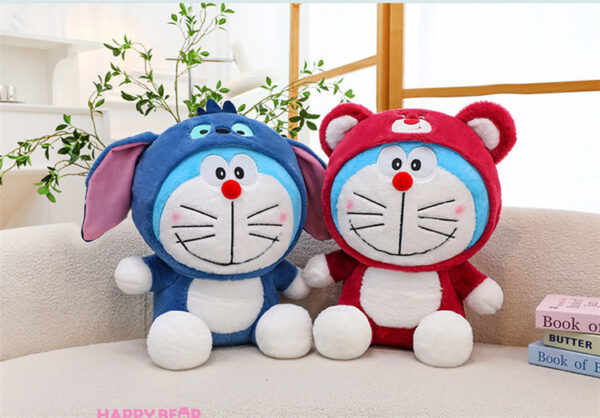 Gấu Bông Doreamon Cosplay Lotso Dâu Và Stick HAPPY BEAR size 60CM