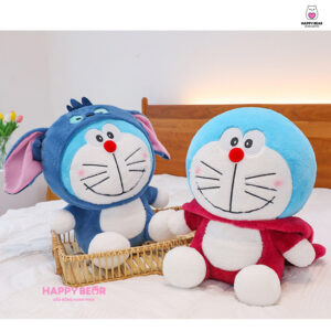Gấu Bông Doreamon Cosplay Lotso Dâu Và Stick HAPPY BEAR size 60CM