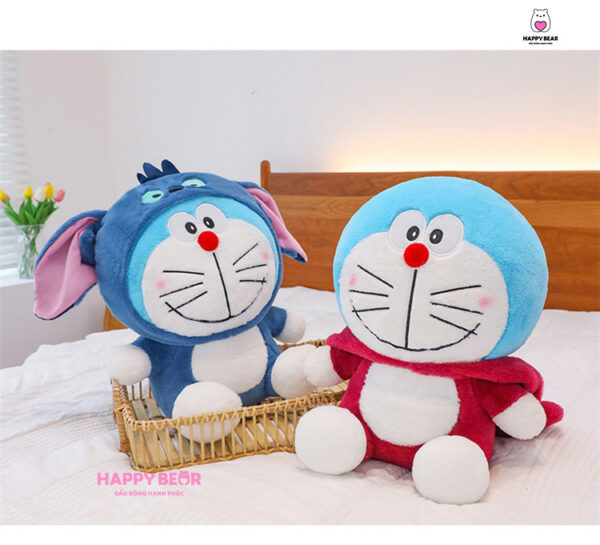 Gấu Bông Doreamon Cosplay Lotso Dâu Và Stick HAPPY BEAR size 60CM