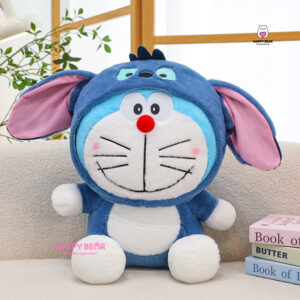 Gấu Bông Doreamon Cosplay Lotso Dâu Và Stick HAPPY BEAR size 60CM