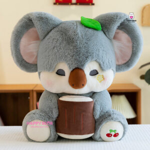 Gấu bông gấu trúc xám dễ thương HAPPY BEAR size 60CM