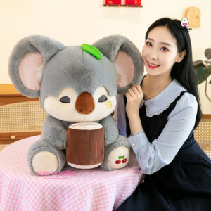 Gấu bông gấu trúc xám dễ thương HAPPY BEAR size 60CM