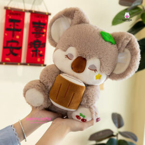 Gấu bông gấu trúc nâu dễ thương HAPPY BEAR size 60CM