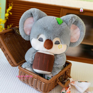 Gấu bông gấu trúc xám dễ thương HAPPY BEAR size 60CM