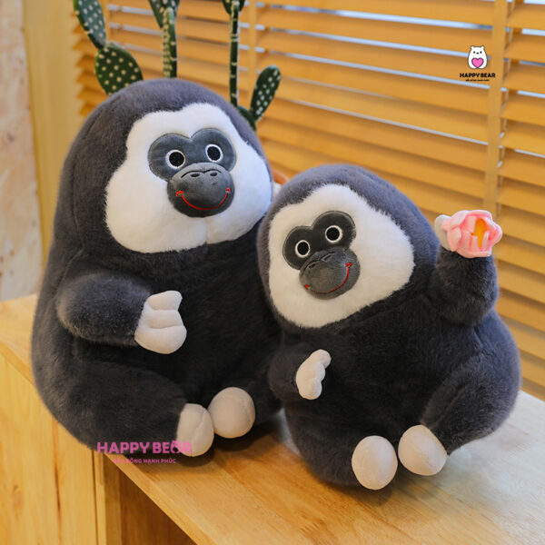 Gấu Bông Khỉ Đen Mặt Ngáo HAPPY BEAR size 60CM