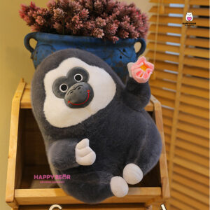 Gấu Bông Khỉ Đen Mặt Ngáo HAPPY BEAR size 60CM