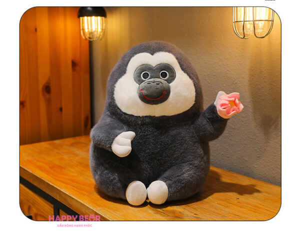 Gấu Bông Khỉ Đen Mặt Ngáo HAPPY BEAR size 60CM