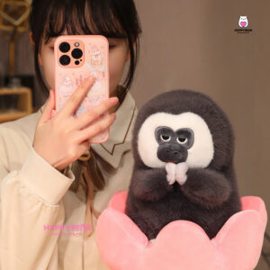 Gấu Bông Khỉ Đen Mặt Ngáo HAPPY BEAR size 60CM