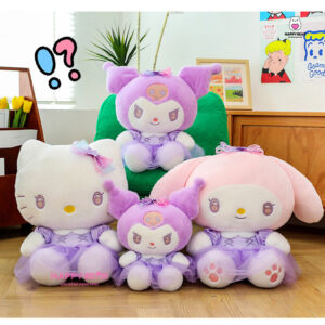 Gấu Bông Kuromi, Hello Kitty, Melody Dễ Thương HAPPY BEAR size 60cm