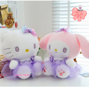Gấu Bông Kuromi, Hello Kitty, Melody Dễ Thương HAPPY BEAR size 60cm