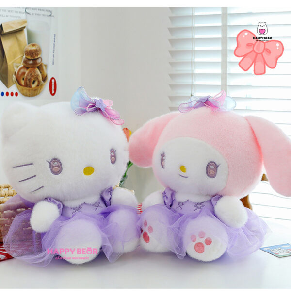 Gấu Bông Kuromi, Hello Kitty, Melody Dễ Thương HAPPY BEAR size 60cm