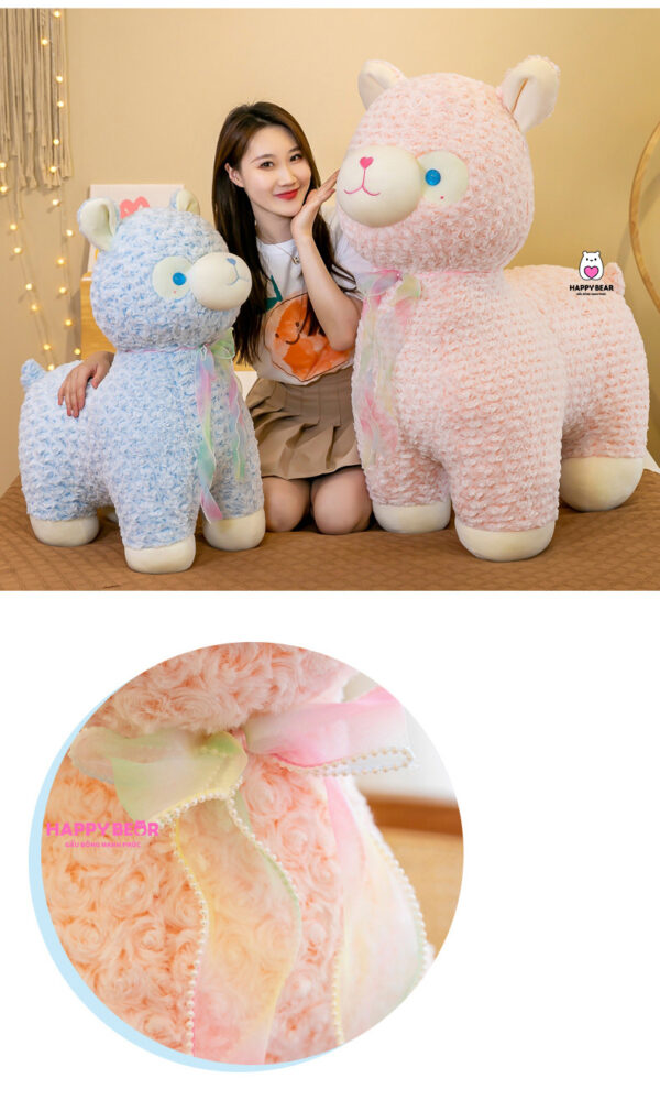 Gấu bông lạc đà alpaca bông dễ thương HAPPY BEAR 60cm