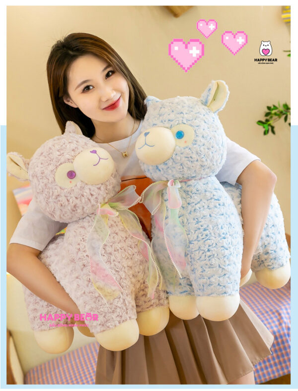 Gấu bông lạc đà alpaca bông dễ thương HAPPY BEAR 60cm