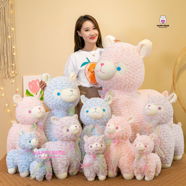 Gấu bông lạc đà alpaca bông dễ thương HAPPY BEAR 60cm