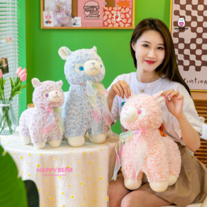 Gấu bông lạc đà alpaca bông dễ thương HAPPY BEAR 60cm