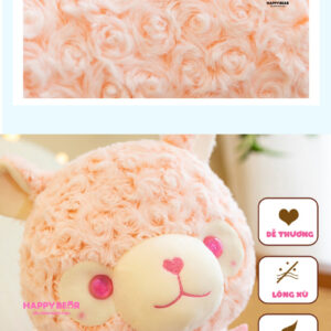 Gấu bông lạc đà alpaca bông dễ thương HAPPY BEAR 60cm