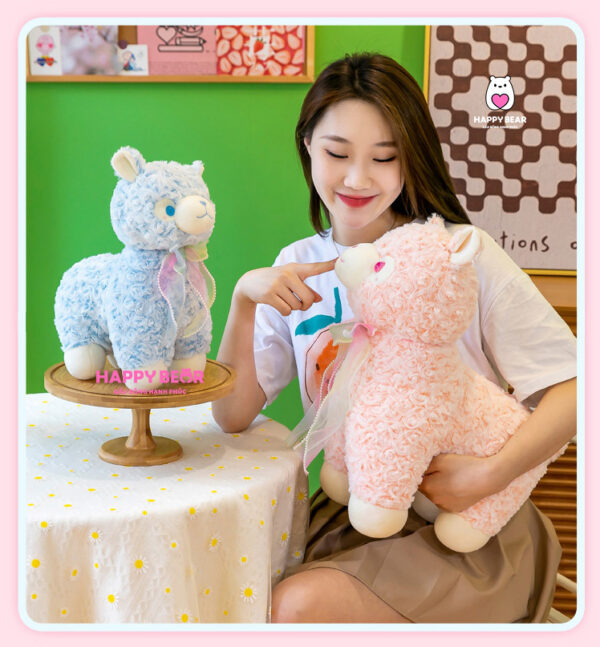 Gấu bông lạc đà alpaca bông dễ thương HAPPY BEAR 60cm