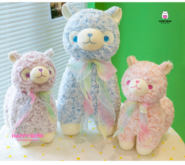 Gấu bông lạc đà alpaca bông dễ thương HAPPY BEAR 60cm