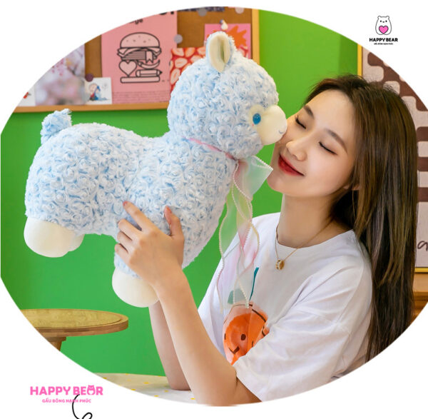 Gấu bông lạc đà alpaca bông dễ thương HAPPY BEAR 60cm