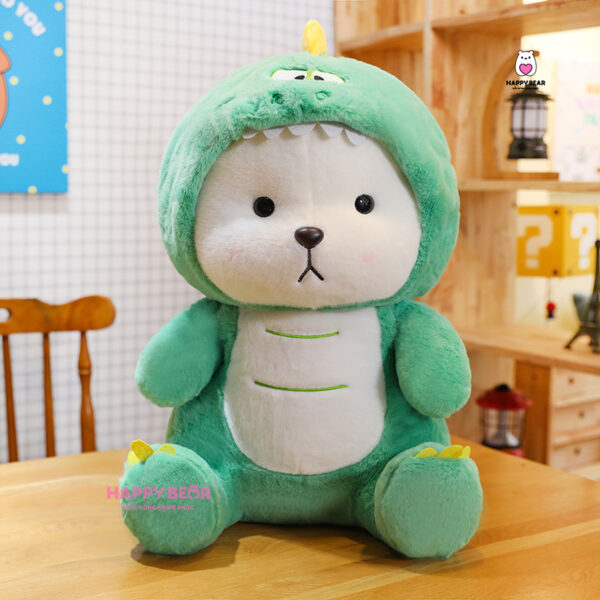 Gấu bông lena cosplay khủng long dễ thương HAPPY BEAR size 60CM
