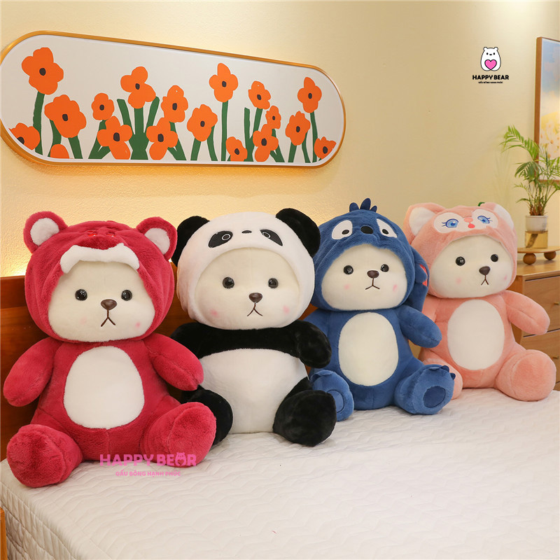 Gấu Bông Lena Cosplay HP34 - HAPPY BEAR 38 Gấu bông lena cosplay các loại dễ thương HAPPY BEAR size 60CM