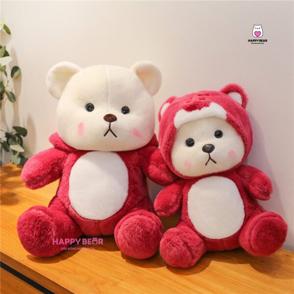 Gấu bông lena cosplay gấu dâu dễ thương HAPPY BEAR size 60CM