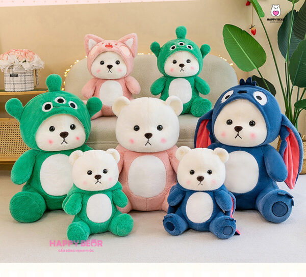 Gấu bông lena cosplay các loại dễ thương HAPPY BEAR size 60CM