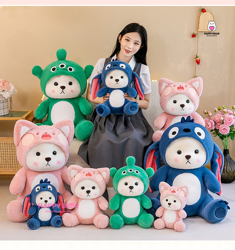 Gấu Bông Lena Cosplay HP34 - HAPPY BEAR 36 Gấu bông lena cosplay các loại dễ thương HAPPY BEAR size 60CM