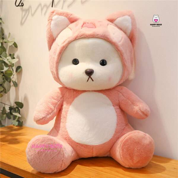 Gấu bông lena cosplay mèo dudu dễ thương HAPPY BEAR size 60CM